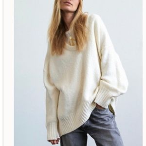FREE PEOPLE "Brookside" Oversized Sweater, Size S